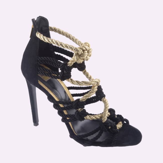 Lord Shayne Corniche Gold Cord Sandals