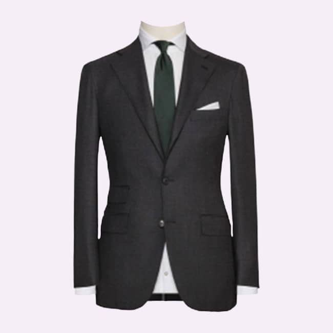 Lord Shayne Luxury Charcoal Wool Blazer