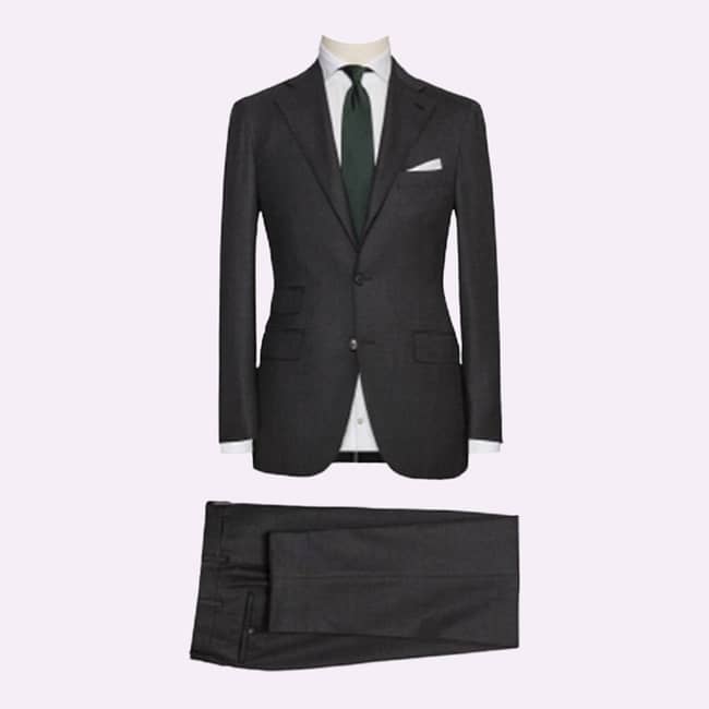 Lord Shayne Luxury Charcoal Wool Suit