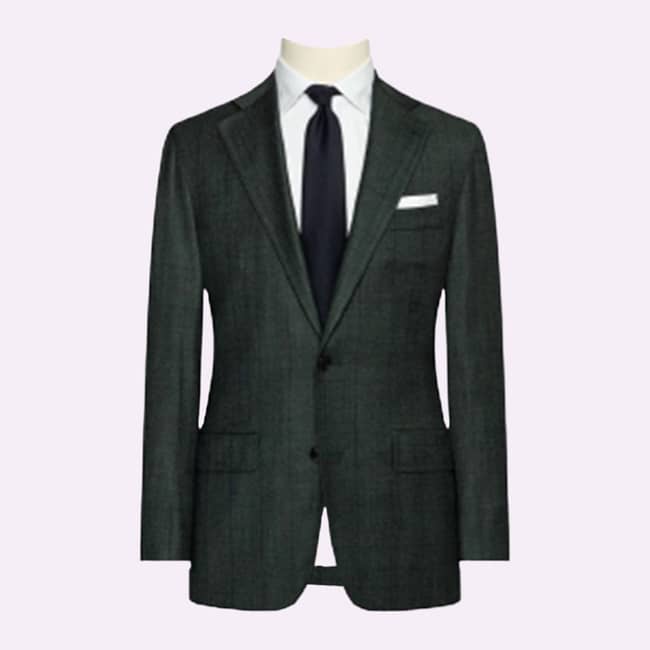 Lord Shayne Luxury Olivine Wool Blazer